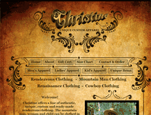 Tablet Screenshot of christineuniqueapparel.com
